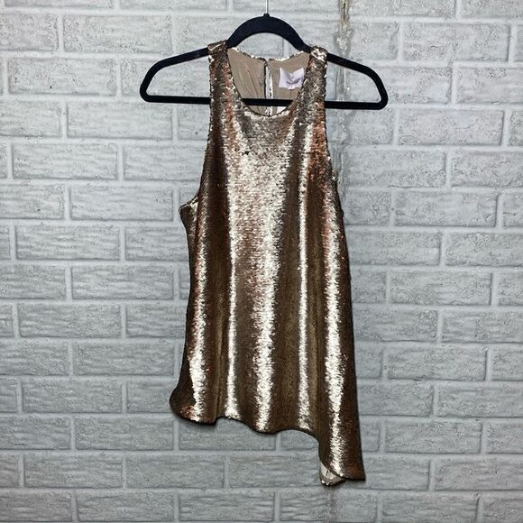 NWT MSRP $345 Cinq a Sept Sequin Dylan Tank Top Women's Size Medium - Picture 7 of 13